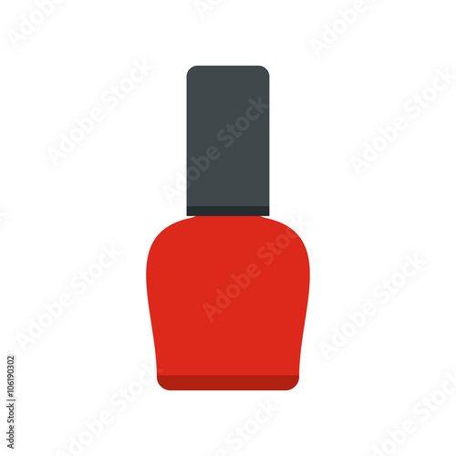 Red nail polish bottle icon