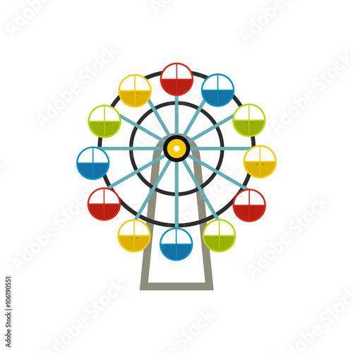 Ferris wheel icon 