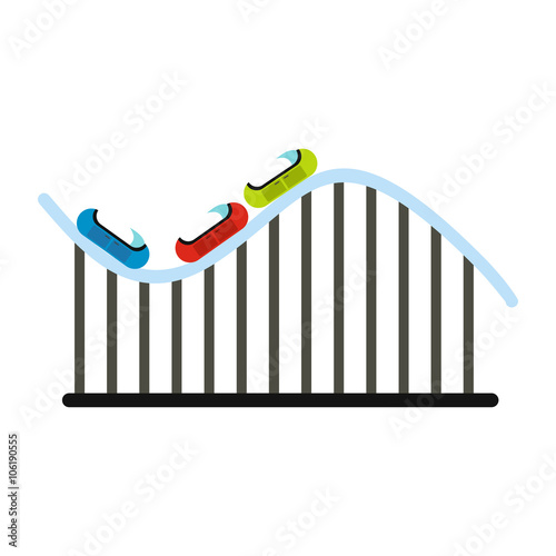 Roller coaster icon