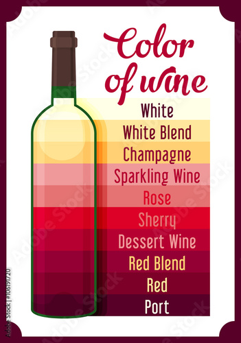 Wine colour. Vector
