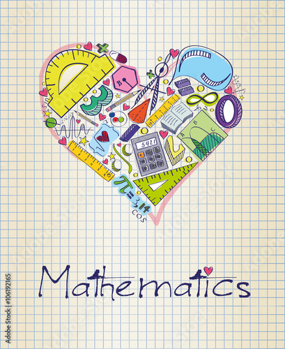 mathematics in shape of heart