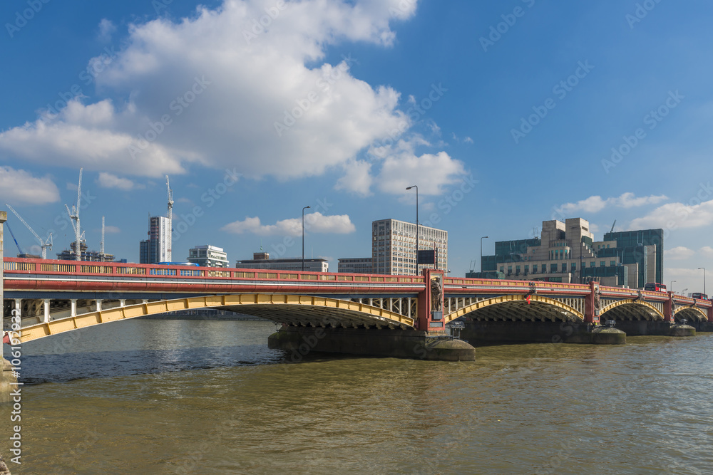 View of Vauxhall Bridge, London, UK View of Vauxhall Bridge, London, UK