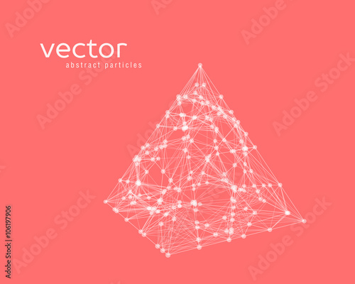 Abstract vector illustration of pyramid