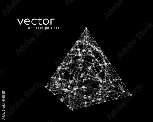 Abstract vector illustration of pyramid