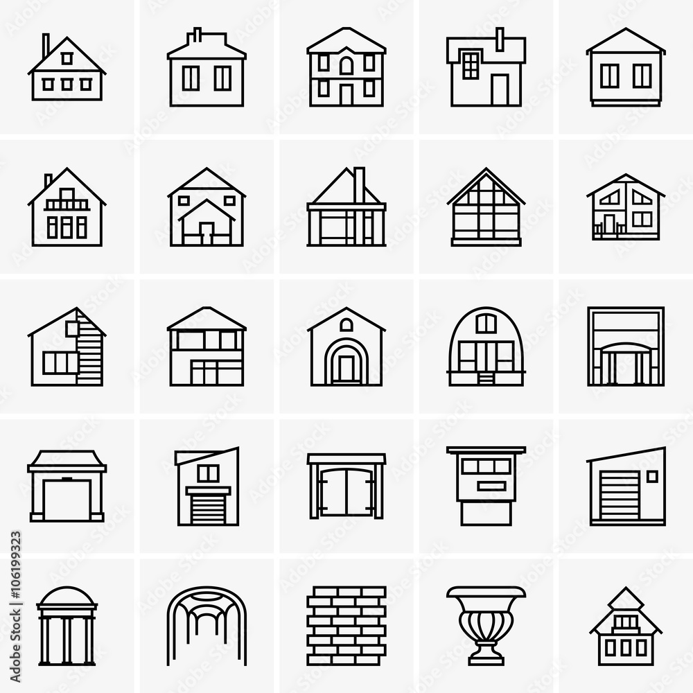 Houses icons Houses icons