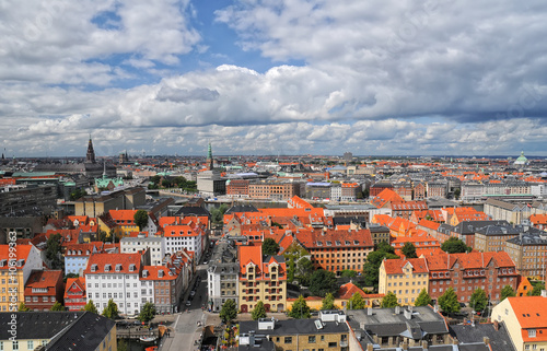 Aerial view of Copenhagen, Denmark