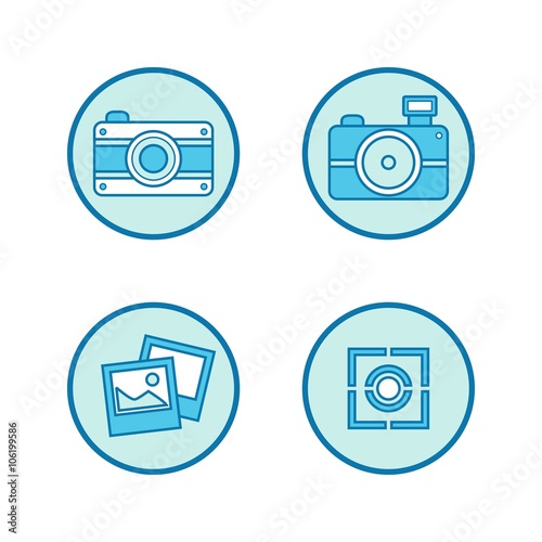 photography vector logo icon