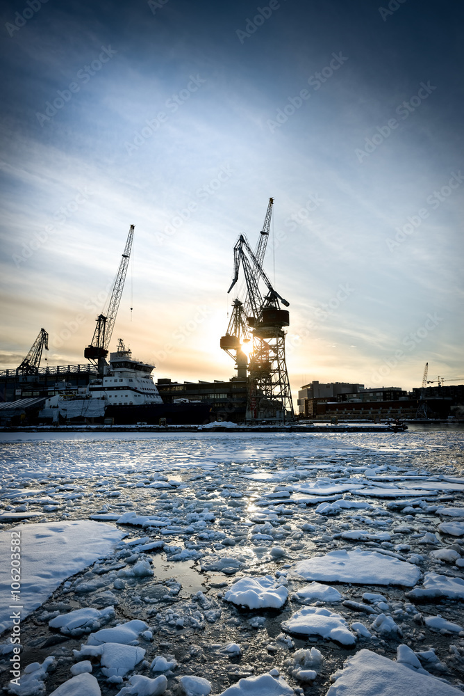 Arctic shipyard