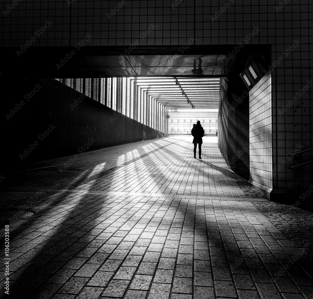 Woman in a Tunnel