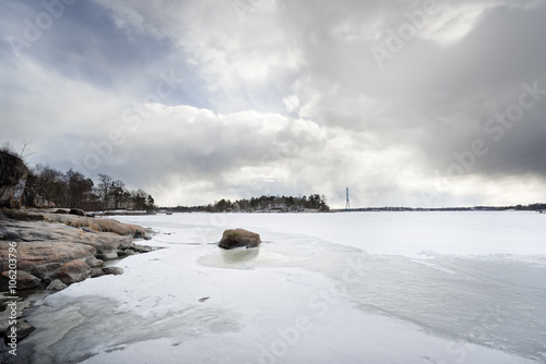 Obraz na płótnie Arctic Winter Landscape w salonie
