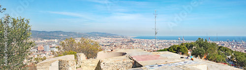 Barcelona desde los bunkers del barrio del Carmelo photo