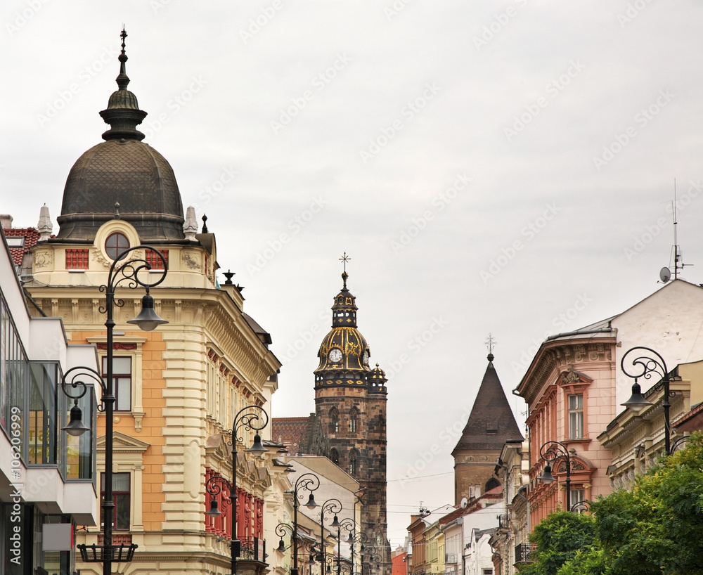 Fototapeta premium Main square in Kosice. Slovakia