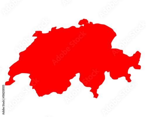 Karte der Schweiz