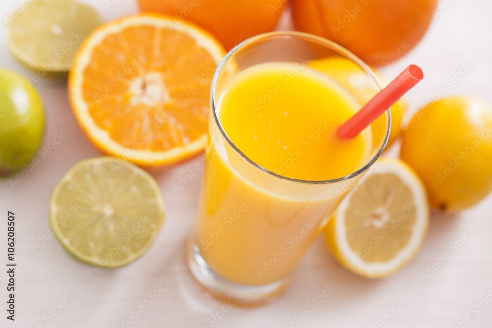 Healthy and fresh mixed juice from fruits Healthy and fresh mixed juice from fruits