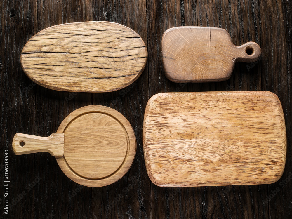 Empty chopping wooden board.