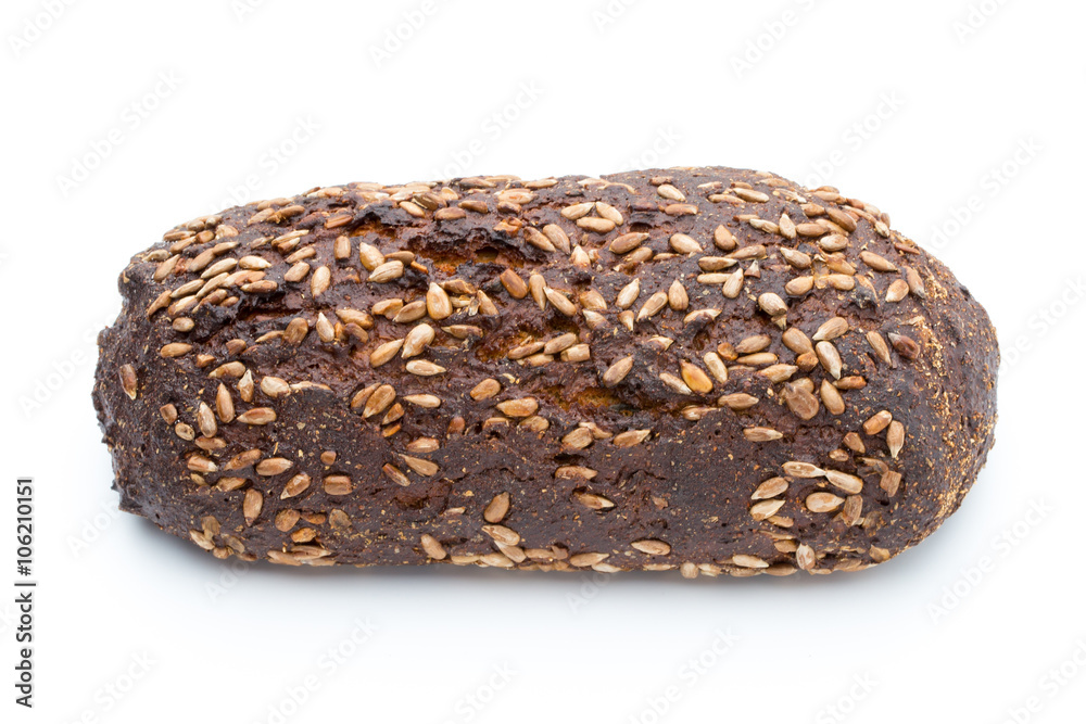 Rye bread isolated on white background. Rye bread isolated on white background.