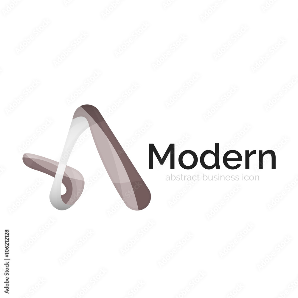 Wave ribbon logo, vector abstract shape Wave ribbon logo, vector abstract shape