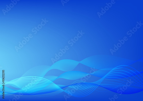 abstract yellow background, blue wave design