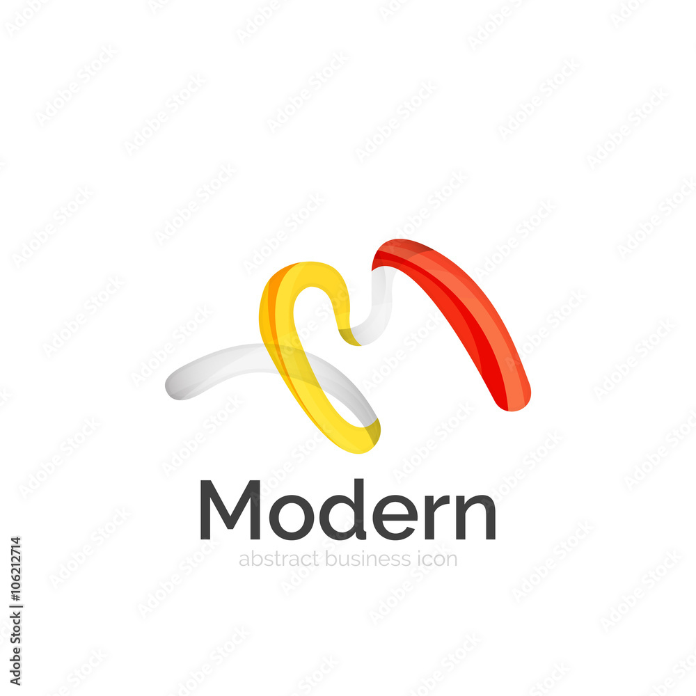 Vector ribbon logo Vector ribbon logo