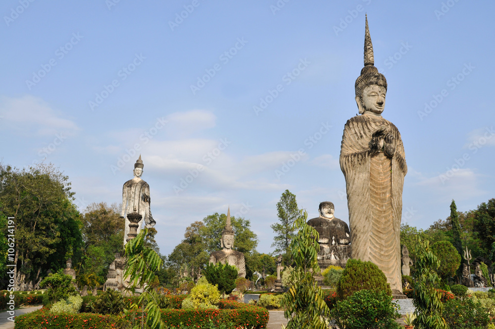 the beautiful and bizzare buddha park in vientiane, laos