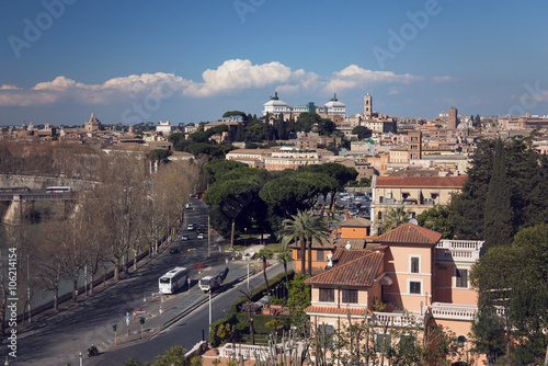Fototapeta Naklejka Na Ścianę i Meble -  City of Rome, seen from above