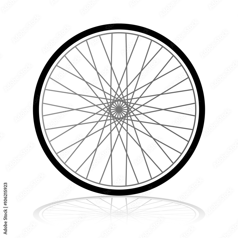 Vector bicycle wheel Vector bicycle wheel