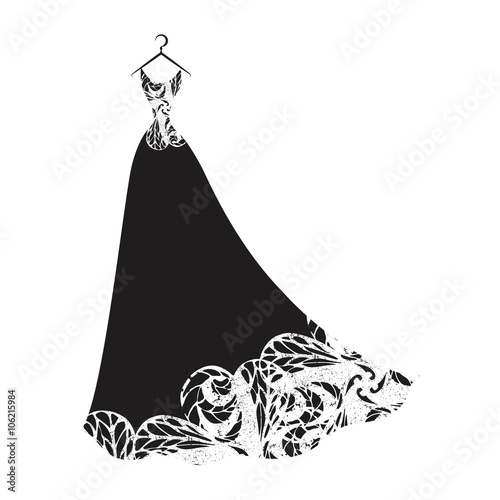 ball gown black