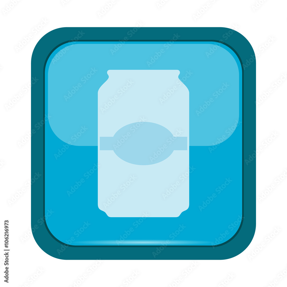 Cup icon on a blue button
