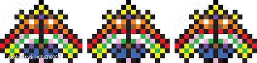 Colored squares pattern