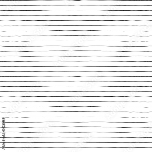 Seamless vector hand drawn minimalistic striped pattern