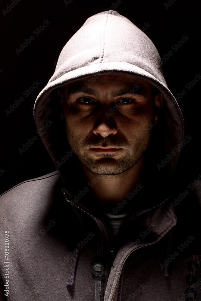 man in a hood man in a hood