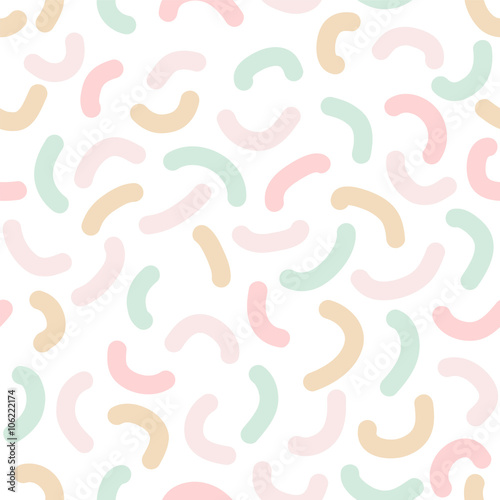 Abstract seamless pattern - pastel bends