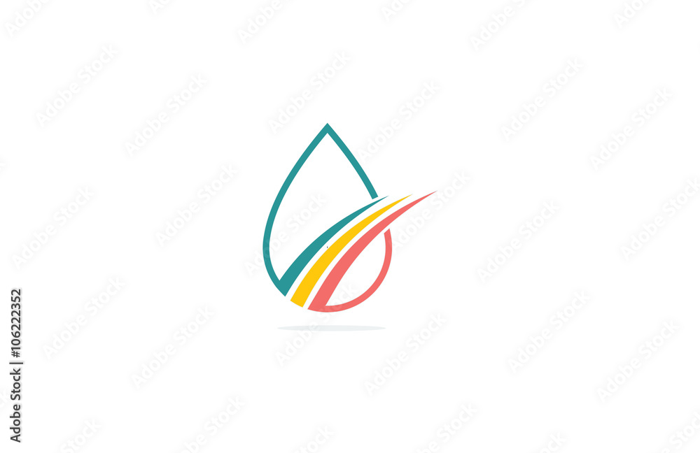 water drop icon business finance logo water drop icon business finance logo