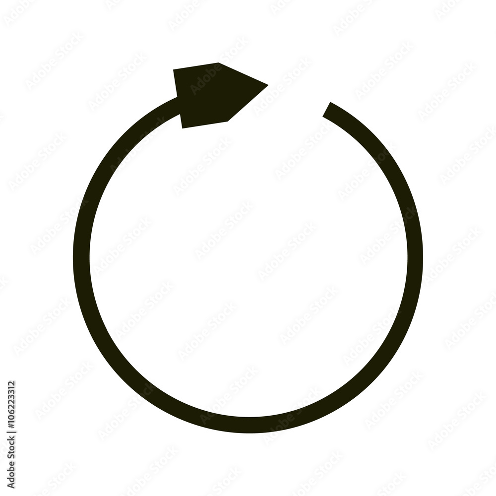 Black refresh arrow icon Black refresh arrow icon