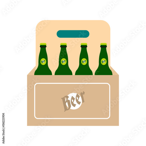 Packaging with beer icon 