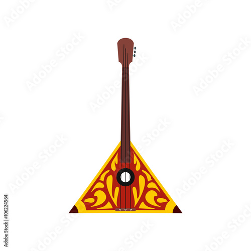 Balalaika icon, flat style
