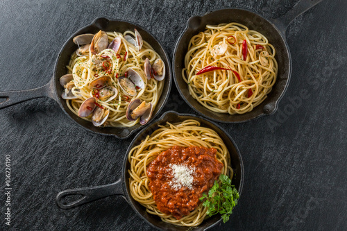 一般的なスパゲッティ３種　 General spaghetti three kinds