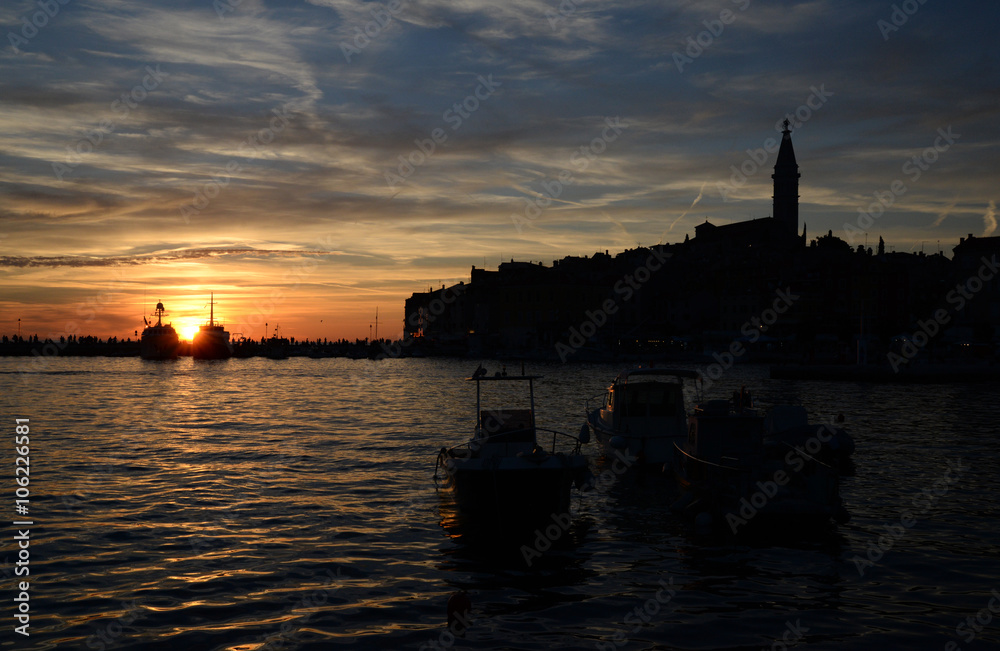 Fototapeta premium Rovinj, abends