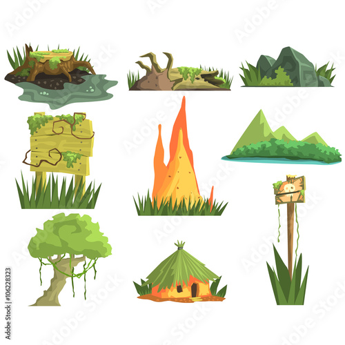 Jungle Landscape Elements