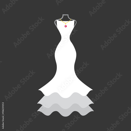 bridal dress on a mannequin
