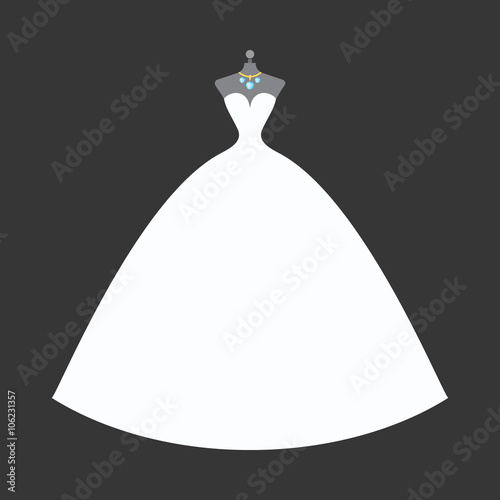 bridal dress on a mannequin