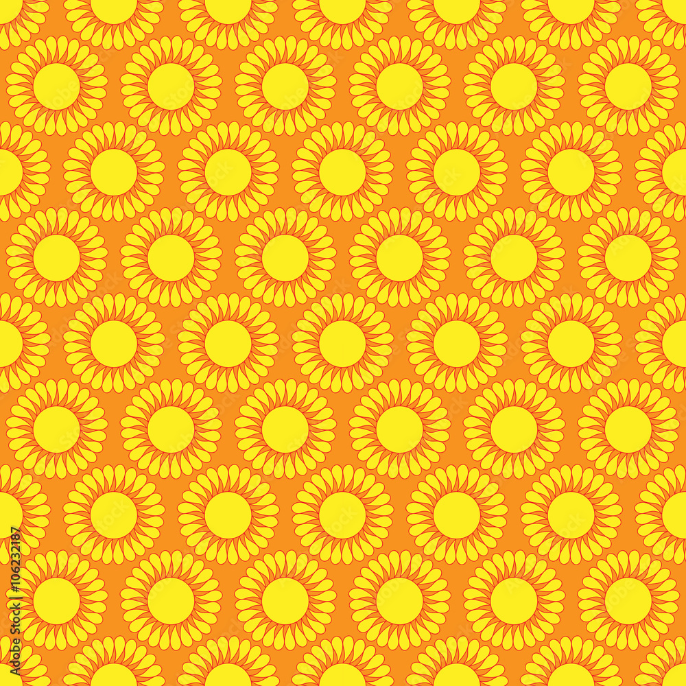 Cute seamless pattern of sun. Doodle hand drawn style . Cute seamless pattern of sun. Doodle hand drawn style .