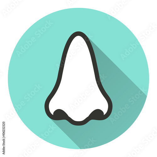 Nose  - vector icon.
