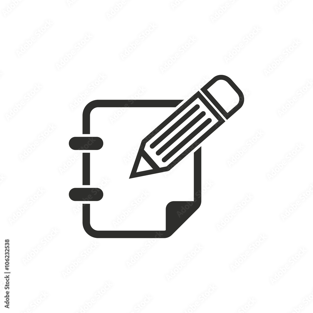 Notepad - vector icon. Notepad - vector icon.