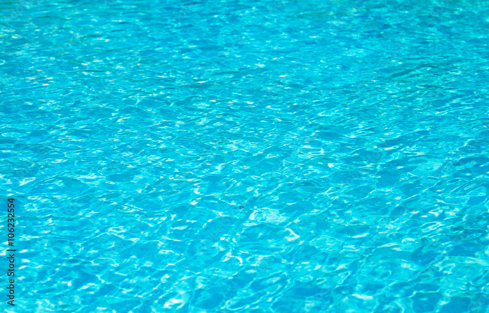 swimming pool with sunny reflections