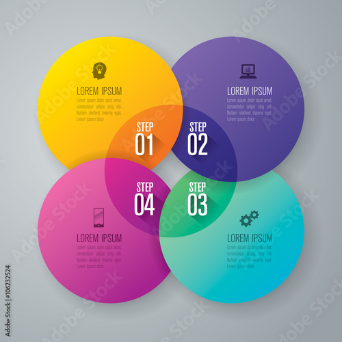 Infographic design template and marketing icons.