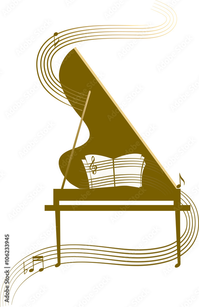 Grand piano, classic music concert Grand piano, classic music concert