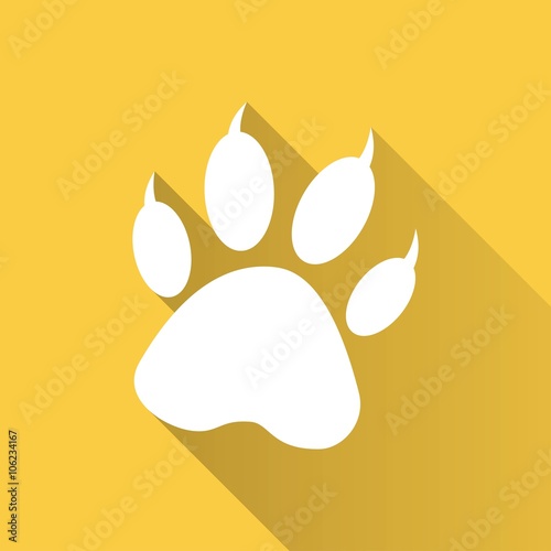 Paw - vector icon.