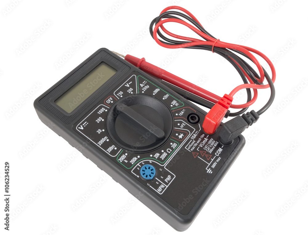 Black color digital multimeter
