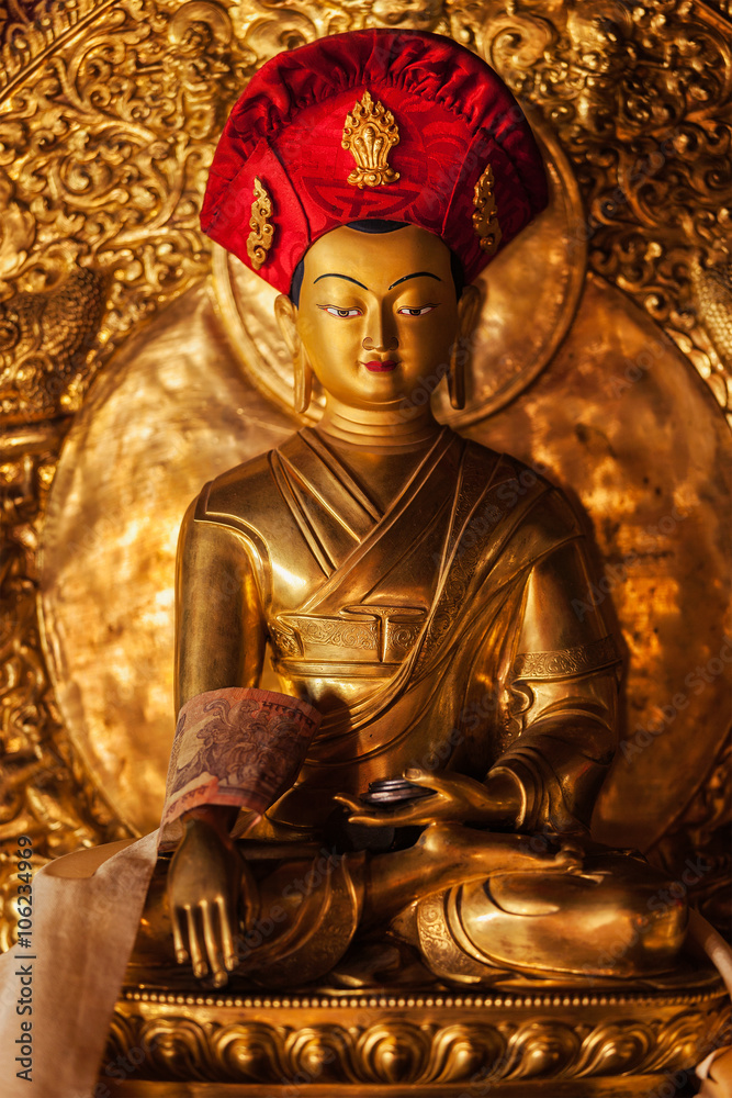Buddha statue in Lamayuru monastery, Ladakh, India